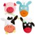 Farm Fun Party Masken zum Bauernhof Kindergeburtstag, 8 Stück