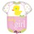 Baby-Girl Strampler, großer Folienballon zu Geburt, Taufe, Babyparty