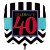 Luftballon aus Folie zum 40.Geburtstag, Celebrate 40