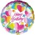 Happy Birthday Hearts, Luftballon aus Folie (ohne Helium)