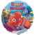Luftballon Nemo Happy Birthday, Folienballon zum Kindergeburtstag mit Helium