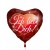 Ich liebe Dich, Herzluftballon mit Herzen, inklusive Helium