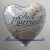 Just Married, Holographic, Folienballon, Herz inklusive Helium-Ballongas