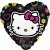 Hello Kitty, Luftballon, Happy Birthday, Folienballon mit Ballongas