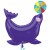 Luftballon Zirkus Seehund, Folienballon ohne Ballongas