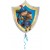 Luftballon Mike the Knight, Folienballon mit Ballongas