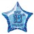 Luftballon, Folie,18. Geburtstag, Happy 18TH Birthday, Prismatik-Sternballon, Blau, ohne Helium