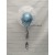 Bubbles Luftballon in blau mit Helium-Ballongas zum Abitur 
