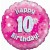 Luftballon aus Folie mit Helium, 10. Geburtstag, Pink, Mädchen
