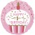 Happy 1st Birthday Girl Cupcake, holografisch, 1. Geburtstag Luftballon ohne Helium-Ballongas