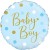 Sparkling Baby Boy, Dots holo, Luftballon zu Geburt, Taufe, Babyparty, holografisch, ohne Helium-Ballongas