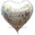 3D Ballon, Just Married, Heart Flowers, Luftballon zur Hochzeit inkl. Helium-Ballongas