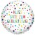Geburtstags-Luftballon Alles Gute zum Geburtstag, Confetti Birthday, ohne Helium