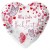 Alles Liebe zur Hochzeit, Schmetterlinge, Herzluftballon, Folienballon, inklusive Helium-Ballongas
