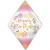 Luftballon Anglez Happy Birthday Boho Gem, Folienballon ohne Ballongas