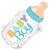 Baby Boy Babyflasche, holografischer Luftballon aus Folie, zur Geburt eines Jungen, Ballon mit Helium