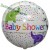 Baby Shower Elefanten, Rund-Luftballon ohne Helium zur Babyparty
