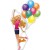 Luftballon Barbie Balloons , Folienballon mit Ballongas