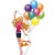 Luftballon Barbie Balloons , Folienballon mit Ballongas