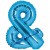 Buchstaben-Luftballon aus Folie, &, Blau, 35 cm