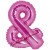 Buchstaben-Luftballon aus Folie, &, Pink, 35 cm