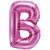 Buchstaben-Luftballon aus Folie, B, Pink, 35 cm
