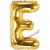 Buchstaben-Luftballon aus Folie, E, Gold, 35 cm