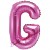 Buchstaben-Luftballon aus Folie, G, Pink, 35 cm