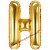 Buchstaben-Luftballon aus Folie, H, Gold, 35 cm