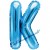 Buchstaben-Luftballon aus Folie, K, Blau, 35 cm