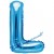 Buchstaben-Luftballon aus Folie, L, Blau, 35 cm