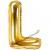 Buchstaben-Luftballon aus Folie, L, Gold, 35 cm