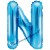 Buchstaben-Luftballon aus Folie, N, Blau, 35 cm