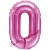 Buchstaben-Luftballon aus Folie, O, Pink, 35 cm