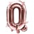 Buchstaben-Luftballon aus Folie, Q, Rosegold, 35 cm