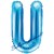 Buchstaben-Luftballon aus Folie, U, Blau, 35 cm