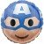 Luftballon Captain America Emoticon, Avengers Folienballon mit Ballongas