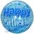 Happy Birthday Lucid Blue, großer Luftballon ohne Helium zum Geburtstag