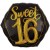 Elegant Sixteen Jumbo 3D zum 16. Geburtstag, Jumbo-Folienballon mit Ballongas