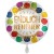 Endlich Rentner Dots, 43 cm, Jumbo Satin-Luftballon aus Folie mit Helium-Ballongas