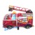 Feuerwehrauto mit Elefant und Hund, Luftballon aus Folie (ohne Helium)