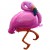 Pink Flamingo, Folienballon mit Ballongas