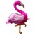 Flamingo, Folienballon mit Ballongas