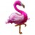 Flamingo, Folienballon mit Ballongas