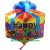 Happy Birthday Folienballon, Geburtstagsgeschenk, Luftballon ohne Helium-Ballongas