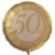 50th, Goldene Hochzeit, Luftballon aus Folie mit Helium/Ballongas