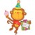 Birthday Monkey Folienballon, Happy Birthday Affe, mit Helium zum Geburtstag