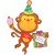 Birthday Monkey, Folienballon, Shape, Affe, ohne Helium zum Geburtstag