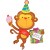 Birthday Monkey, Folienballon, Shape, Affe, ohne Helium zum Geburtstag