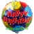 Geburtstags-Luftballon Happy Birthday Balloons & Confetti, inklusive Helium